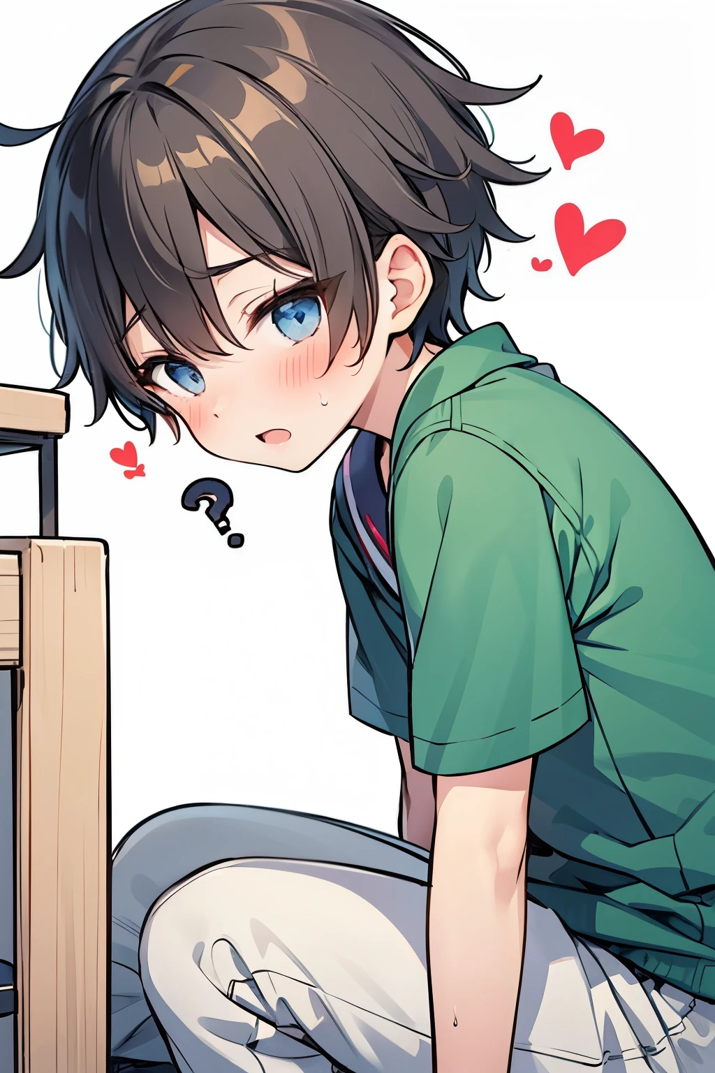 (1-boy :1.5),hypnotism, Rape,((Many question mark:1.0)),Short Hair, brown hair ,♥️,(NSFW:0.5),(ahegao:0.5),slouch, convulsions,Nervous,(heart eye:1.0), high school student from the side, Health Sports, seeds ,pregnancy, creampied,,Moment of insemination ,looking at viewer, sex with the giant's uncle