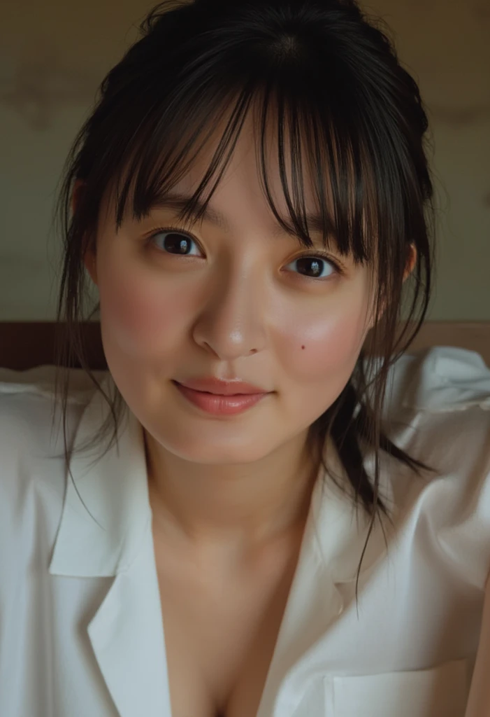 Cute Japanese Women Photos,  Woman, 20-year-old, Beautiful and perfect face, brown, Beautiful Face, thin: 1.2,Dressed, (photo Realistic:1.4), (hyper Realistic:1.4), (Realistic:1.3),
(Smoother lighting:1.05), (Improving the quality of cinema lighting:0.9), 32k,
1 girl,20-year-oldの女の子, Realistic lighting, Backlight, The light shines on your face, Ray Tracing, (Bright light:1.2), (Improvement of quality:1.4),
(Highest quality Realistic textured skin:1.4), fine grain, Detailed face,
(tired, Sleepy and happy), (smile:0), Face close-up, T-Shirts,
(Accentuates body lines:1.1), (Enhances the beauty of skin texture:1.1)