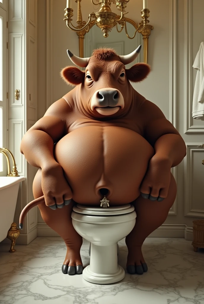 Alone,Male,BULL, big belly, Belly, FAT, Chubby, Big buttocks, Big nipples, nipples,milking, Milk, smiling, Furry, NSFW.