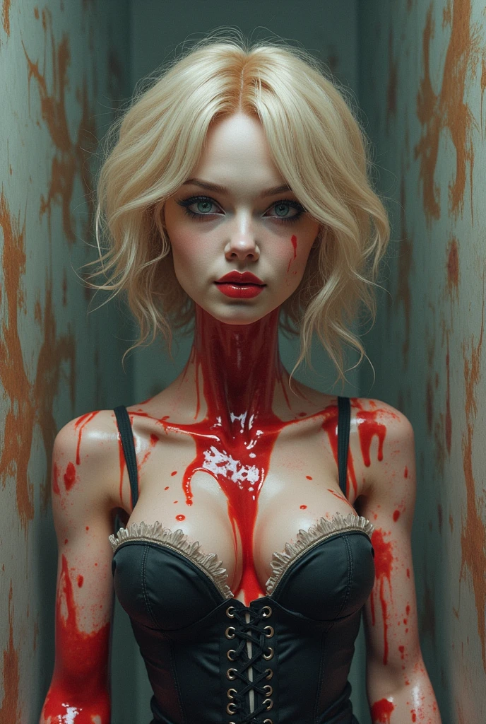 woman with blood on her face and head in a box, 3d renderizar arte digital, cheio de vidro. CGSetnation, Sci - Arte de Terror Fi, bionic scifi alexandre ferra, CGSetnation 9, CGSetnation ), tomasz alen kopera and CGSetnation, CGSetnation contest winner, symmetrical portrait scifi, inspirado em Darek Zabrocki, mulher linda dormindo