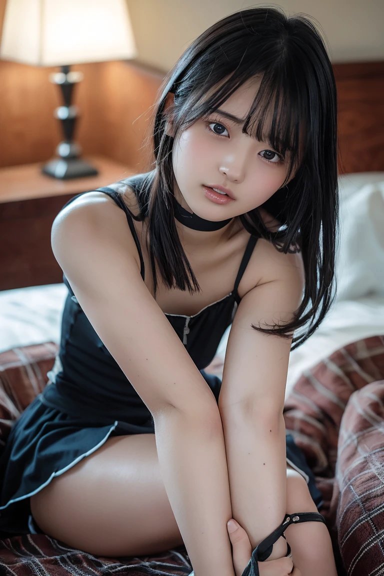 (Inside the Tokyo Skytree Observatory)、((glass floor))、magic mix real、(raw photo:1.2)、(realistic:1.4)、The beauty of beautiful details delicate expression、black-haired、((I can see your panties))(squatting bench) Eyelashes Beautiful, delicate details、large file size、very detailed、high resolution、transcendent beauty best quality、masterpiece、、(Japanese women's fashion))、very detailed 표현 grow、in detail、very detailed 얼굴 시네마틱 조명、22 year old girl、Positive、((dynamic pose)))、(Sit with your knees bent.))、(short sleeve sweatshirt、denim skirt、running shoes)、sexy upward gaze、(Wearing wailing panties and facing the camera))、