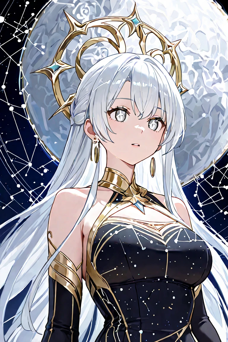 whaite hair,Red eyes,glint