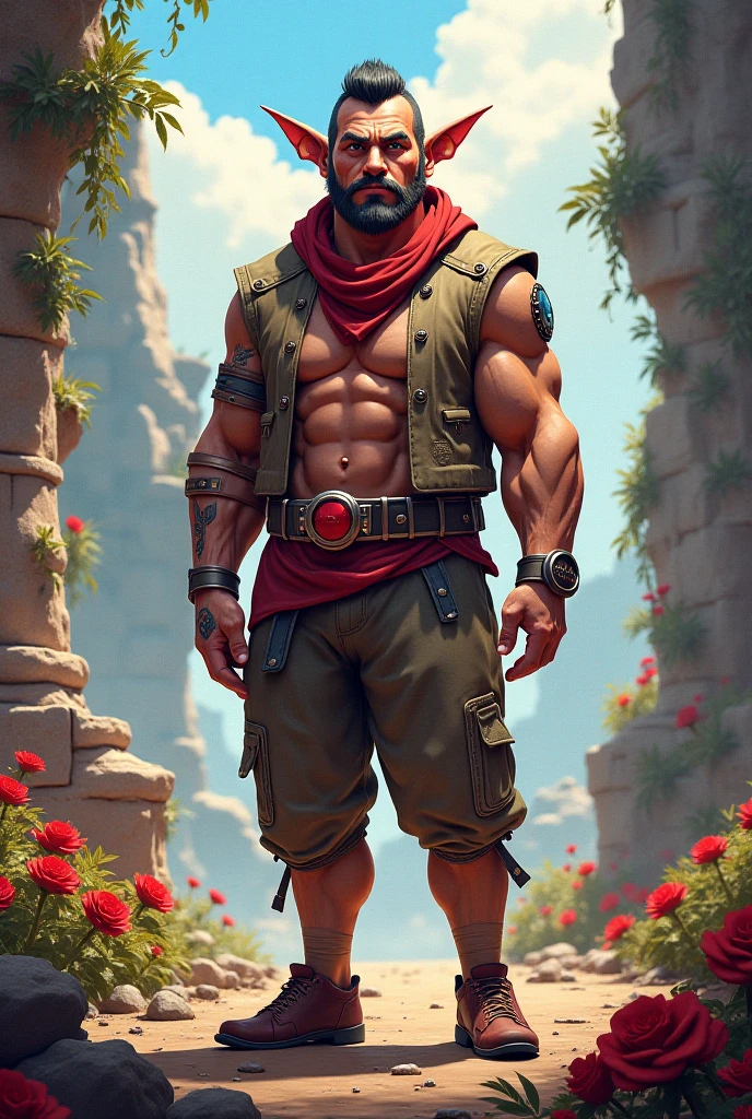 Handsome and muscular young man from the city of Lavo