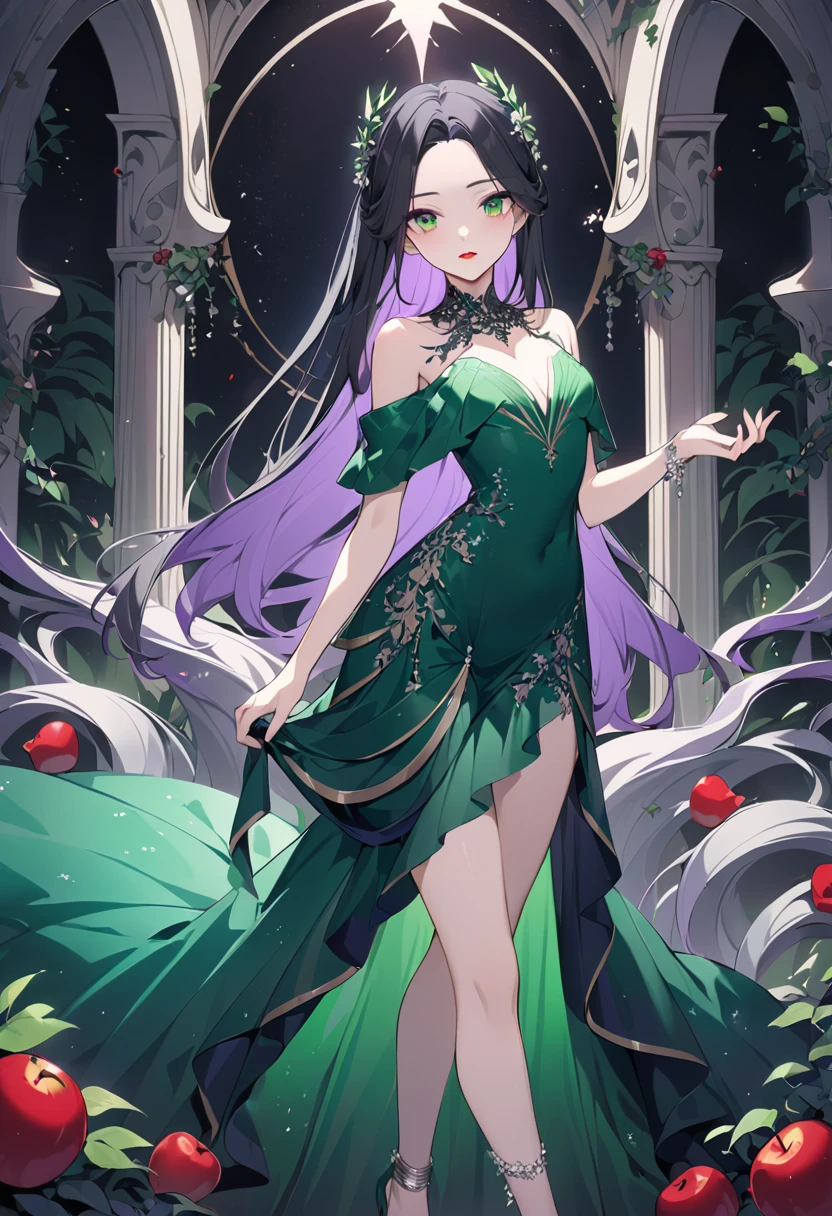 une femme , ronde , cheveux noir bouclée , robe en fleurs , Pokémon , pokeball dans sa main , ectoplasm next to her