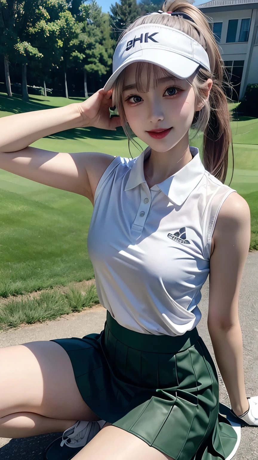 Arav woman poses in a diving suit on a golf course, and shorts streetwear, Sports Fashion Photography, Sports and shorts, Hero Muay Thai Pose, MMA Left Hand Posture, shorts, Sports and Shirt, mina petrovic, mandy jurgens 8 k 1 5 0 mpx, Short stature, Victoria Gavrilenko