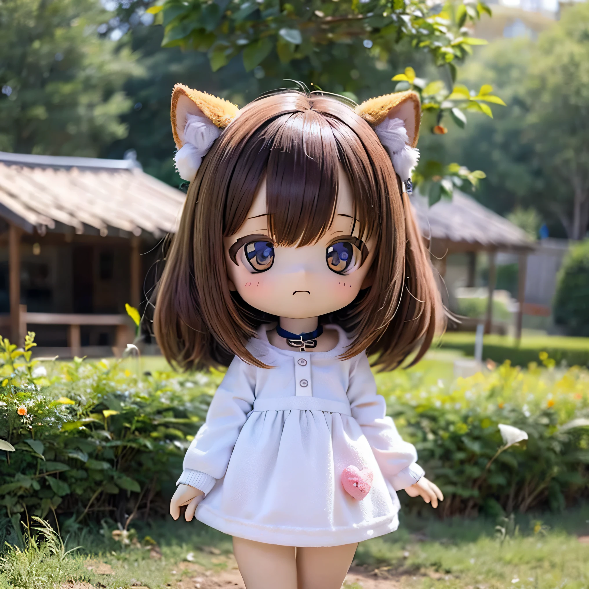 Shiba Inu girl rural scenery、Play in a white T-shirt((((((Bloomers))))))