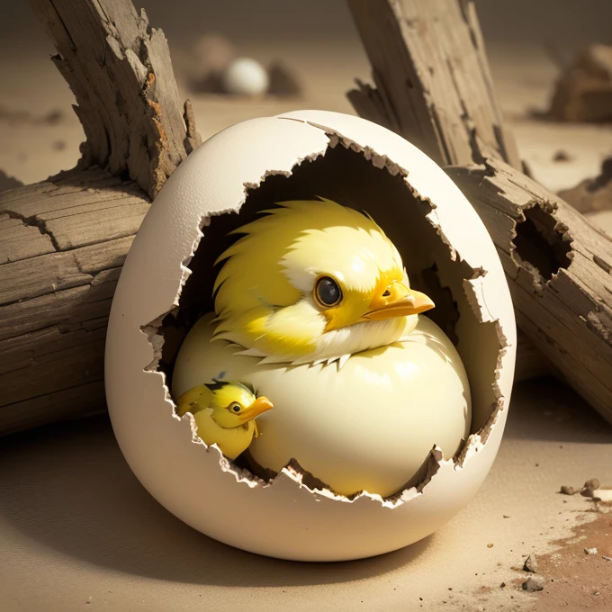 masterpiece, best quality, A super tiny mini chick on a coin. photo real,classic composition,masterpiece,exquisite,color correction,amazing visual effects,crazy details,intricate details,sharp focus,HD,8k