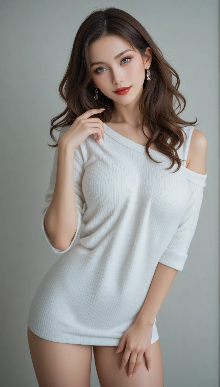 Qualité d'image la plus élevée、 haute résolution、chef-d'œuvre、photo réaliste、 images réalistes、 1 fille japonaise、 une femme de bureau est au bureau 、OL、au travail、 blouse en mousseline de soie transparente 、chemisier en soie luxueux、J'accroche ma carte d'identité à mon cou、soutien-gorge blanc、 La jupe a un design serré qui se situe au-dessus du genou pour accentuer la ligne des jambes、 jupe est une jupe noire serrée 、 、Seins doux et affaissés sous une blouse、sourire、 Embarrassant、timide、 jambes épaisses、Épais Futomo 、 portant des collants noirs 、Représentation détaillée du bureau Ophos, chaise, et arrière-plan、chemisier féminin et élégant avec ornement 、Wearing a chemisier en soie luxueux、jupe et cuisses、( collants super réalistes:1.3),