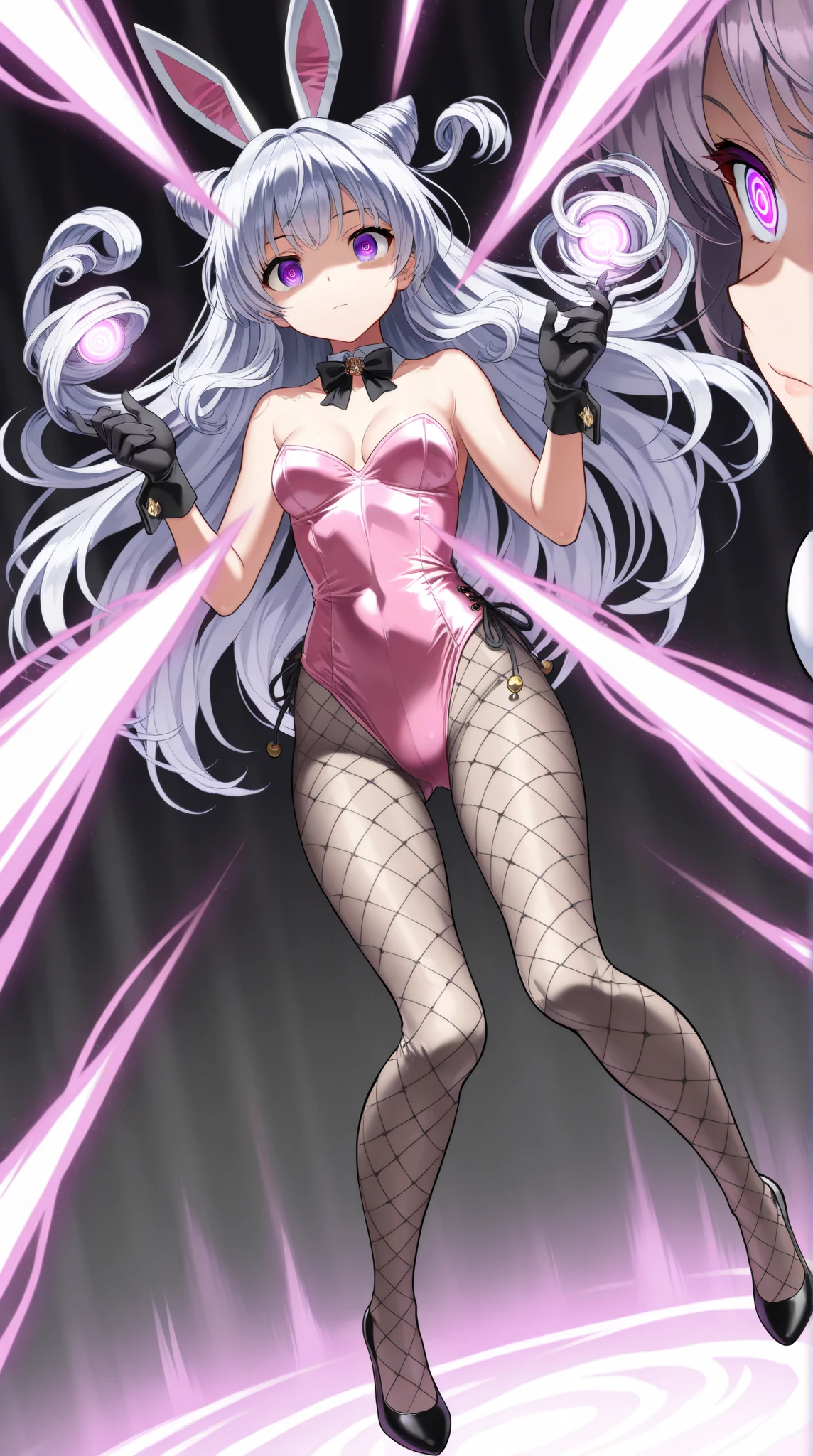 1girl,solo,,pointy ears,long hair,purple eyes,bangs,,blunt bangs,striped thighhighs,,6yo,flat chest,,(spoken heart),blush,outdoor