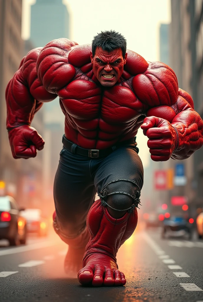 The Realistic Red Hulk