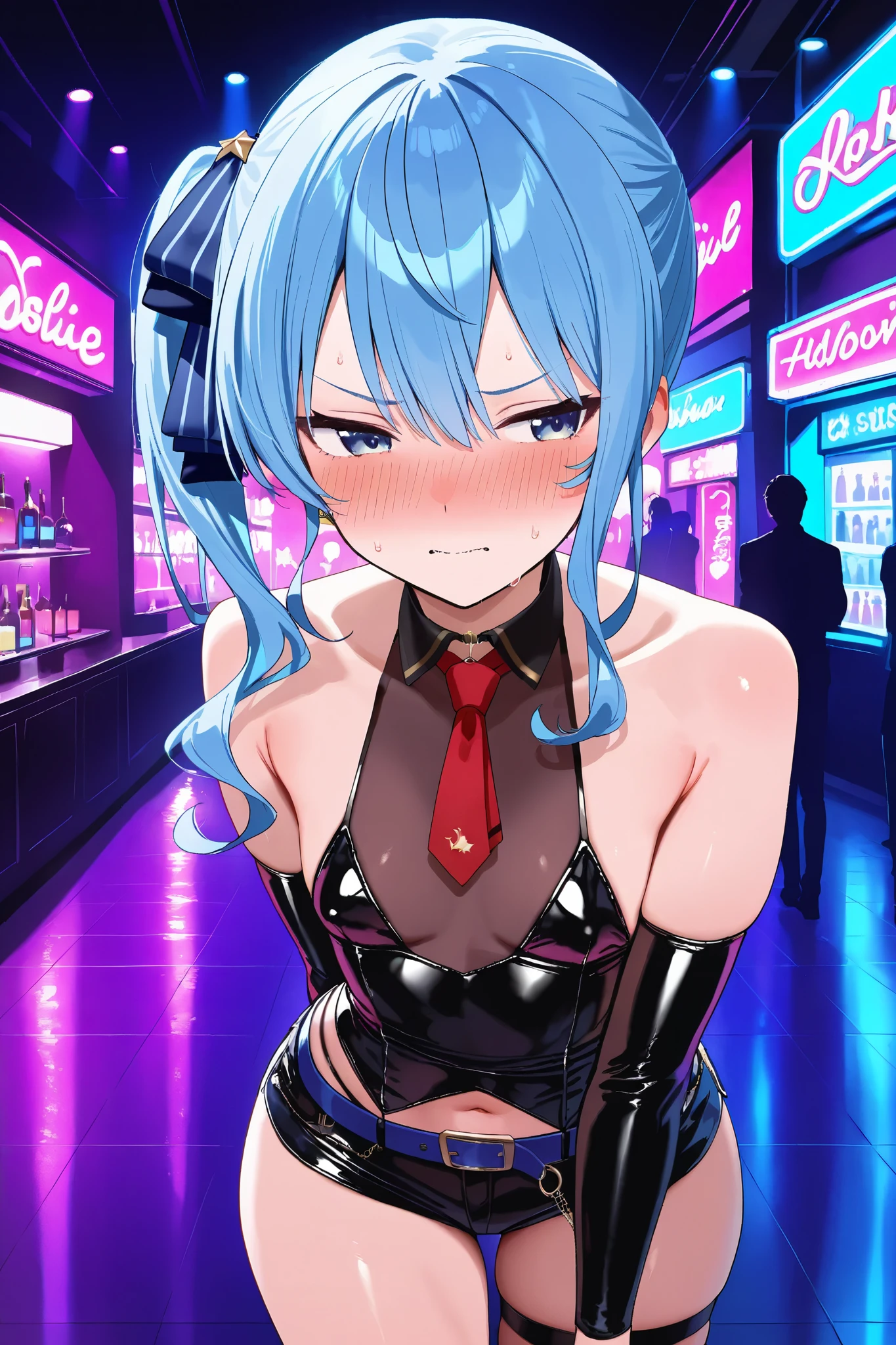 NSFW,masterpiece,Highest quality,High resolution,Very detailed,Sinon\(Sword Art Online\),Leather Collar,dress,Lustful face,blush,sexual excitement,(Female face),Clubhouse at night,Party Venue,indoor,(cyber punk),mechanical,robot,Near future,(Middle-aged men),I feel pleasure,(Sex slave),(Prostitute),Sexual treatment,Vulgar face,Lewd,Lewd,transformation,(Ecstasy face),heart,♡,Orgy,Bitch