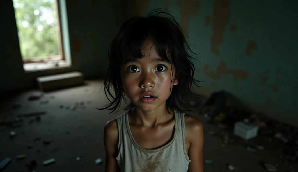 A cinematic, ultra-realistic portrait of a Indonesian girl in an ...