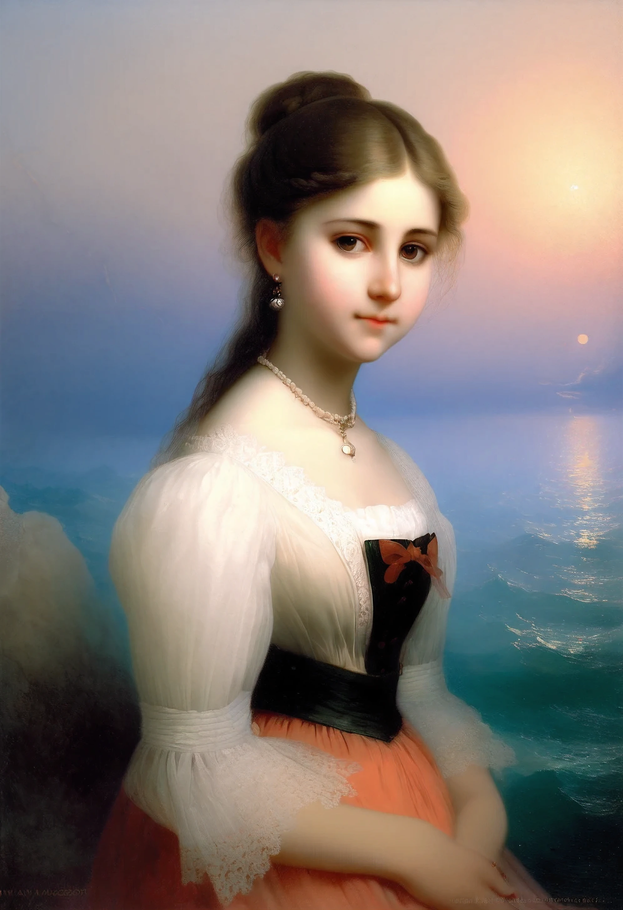 young girl, творческая импровизация (Created by Ivan-Aivazovsky)