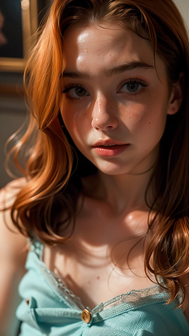 Beautiful Girl White Skin Red Hair