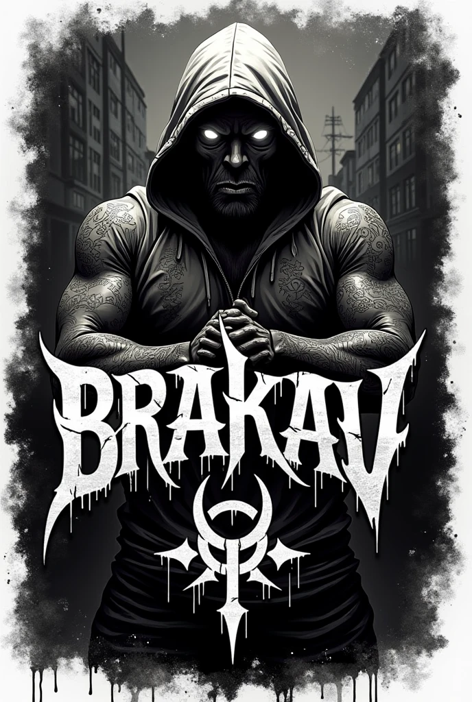 (movie poster with title and text graphics:1.3) (under the title banner text logo "D\R\A\K\O":1.5),, (full body),(dynamic pose),totally crazy Darkseid Lee Jeffries,