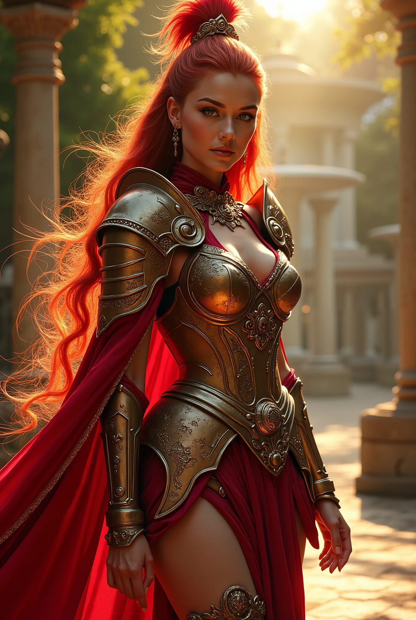 making haman, 1 girl, mature woman, ​masterpiece, Spacenoid Queen, Herrin, goddess, realisti, milf, realisti shading, gentle flash, HDR, 8k, most absurd, good quality, Insane Detail, Body accessories, elegant, backdrop