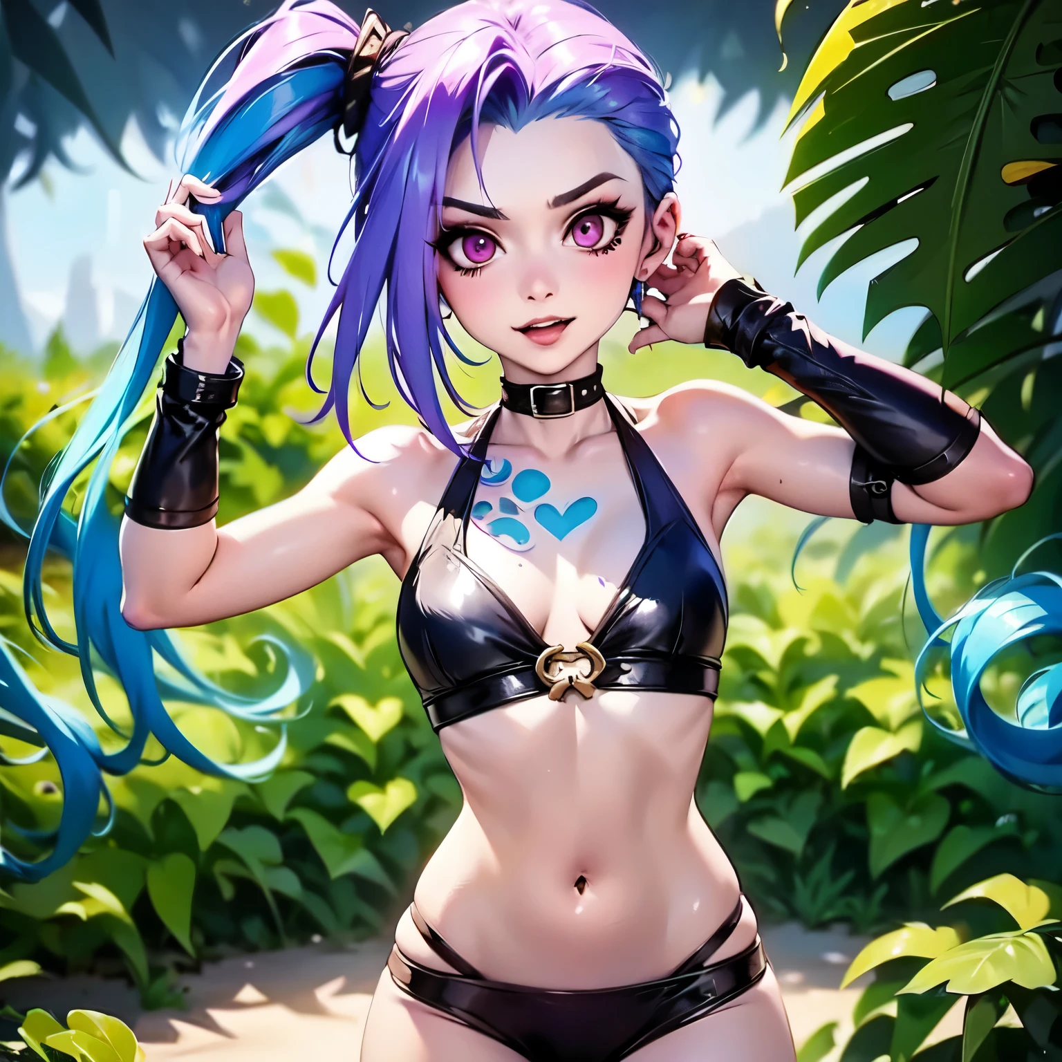 Give her turquoise skin