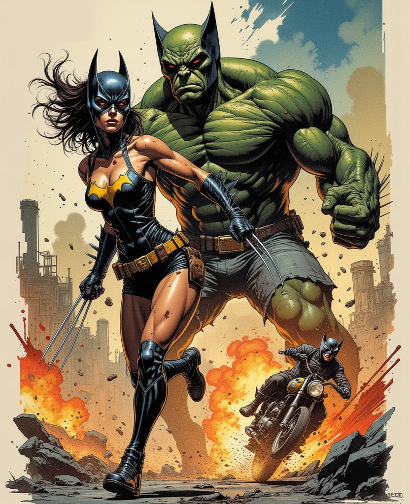 Wonder woman fighting against marvel Deadpool Deadpool vs wonder woman in house