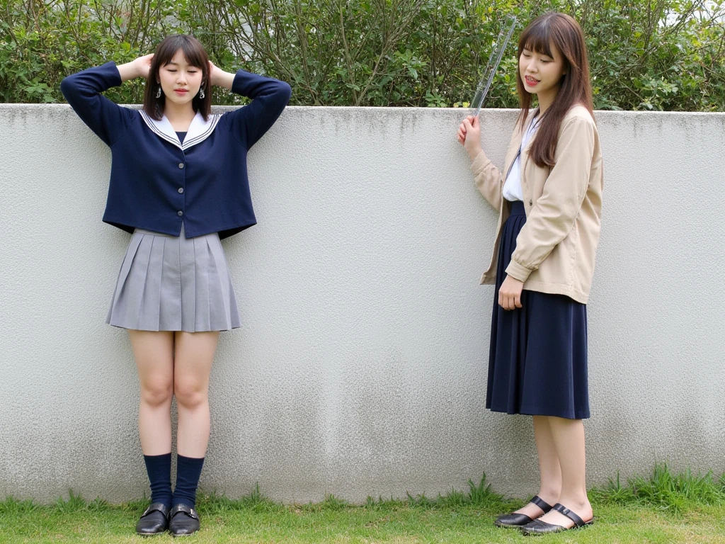 Under the skirts of Korean elementary school students、I want to be stepped on、I want to give in