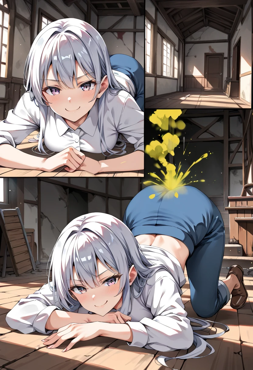beautiful eyes,{best quality}, {very aesthetic}, {ultra-detailed}, {best illustration}, {{1boy:1.8}}, beautiful eyes,bl, Boys love,Embrace,((Fox ears)),open mouth,((otoko no ko)),(white long hair:1.8),nsfw,anal,(completely nude:1.8),(pale skin:1.4),teen ager, (cum in ass:1.8),(bukkake:1.8),Medically correct human body,flat chest,(all fours:1.5),Transparency,Low Saturation,((testicles, perineum:1.2)),dramatic angle,2d,anime face,(No tear bags),(bangs between eyes),((flat chest)),Steamy skin,skiny boy,male focus,ass focus,(small:1.4),(penis:1.1),(open arms for viewer)