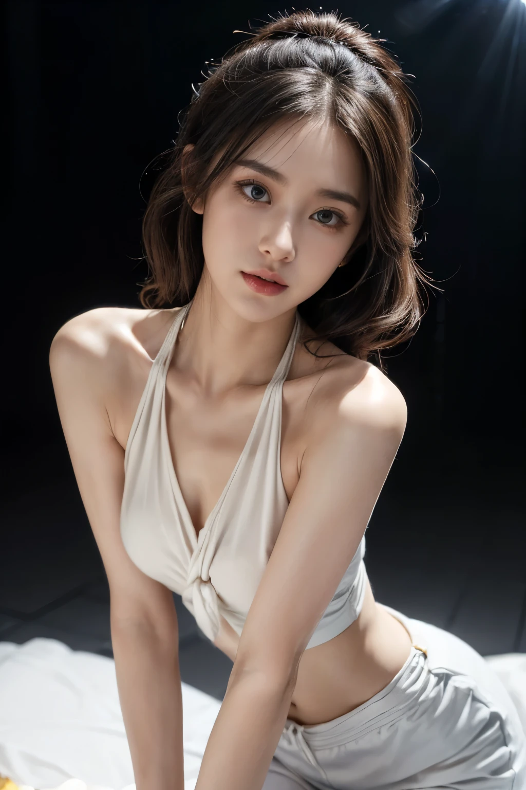 (Show your armpits on the tennis court、Pose with hands raised to show underarmpits、On the tennis court、Glossy armpits、Ultra-realistic armpits、detailed armpit、a smile、Detailed armpit wrinkles、Sweaty and shiny armpits、Glossy skin), (tennis coat、Wear a light blue strapless bra、Small bra、The areol,red lipsticks、A smile、illustratio), (Hi-Res), (8K), (ighly detailed), (The best illustrations), (beatiful detailed eyes), (top-quality), (ultra-detailliert), (Master masterpiece), (wall-paper), (详细的脸), drooing eyes,(On the tennis court)(Glossy armpits、Sweaty and glowing body),hairarmpits,short-haired,inner colored,Solo Girl, japanes, Colossal tits, (camel's toe)、(A hyper-realistic), (illustratio), (Hi-Res), (8K), (ighly detailed), (The best illustrations), (beatiful detailed eyes), (top-quality), (ultra-detailliert), (Master masterpiece), (wall-paper), (详细的脸), drooing eyes,full of sweat,Upper Body Up,hairarmpits,short-haired,inner colored,独奏、Girl in a bra with a small area, japanes, Colossal tits, (camel's toe)、True to anatomy
