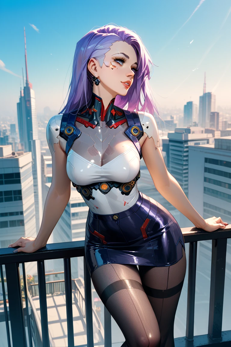 Hyper realistic super detailed sexy Mitsuri Kanroji, NSFW, Very detailed, expressions faciales sexy, seductive facial expressionace detail: 1.4): 0.4], 16K resolution, 4k resolution, dinamic lighting, High definition resolution, (sexy pose, Position attrayante), (hyper realistic: 1.4),  , (sun light: 1), (pleine hauteur: 1.8),(contrasting background: 1.5), (Anatomy of the hyperrealistic arm), (Hyperrealistic anatomy of the legs), (peau propre), (lighting cinematic: 1.7), (intime), (Technologie NVIDIA RTX Ray Tracing), (Ventre plat parfait), (image couleur),Create a 4K resolution, ultra-realistic, and extremely detailed artwork featuring a Mitsuri Kanroji in a corporate office setting with a provocative style. Mitsuri Kanroji  the central character in the artwork. She stands in front of a big glass window of a modern office offering a cityscape view.

 ((Mitsuri Kanroji (from "demon slayer"))), a girl with long green-pink gradient hair and green eyes, green hair, gradient hair, multicolored hair, long hair, braided hair, She has a commanding presence. She has a provocative yet professional silhouette,  emphasizes her figure. Her makeup  bold, with striking red lips and a gaze that demands attention.

She  dressed provocatively,  a bold fashion statement. yellow leotard, orange leotard, thigh gap, bare shoulders, a touch of glamour to her overall appearance. shy and faint smile, thigh gap