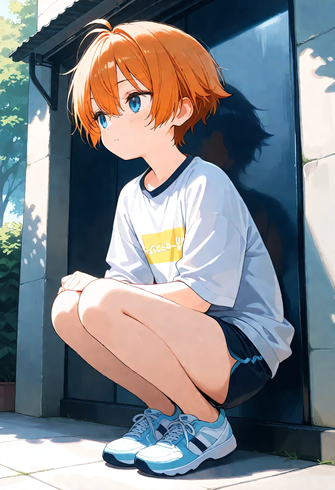 (masterpiece), (best quality), (ultra-detailed),
1girl,loli,tomboy,looking away,full body,