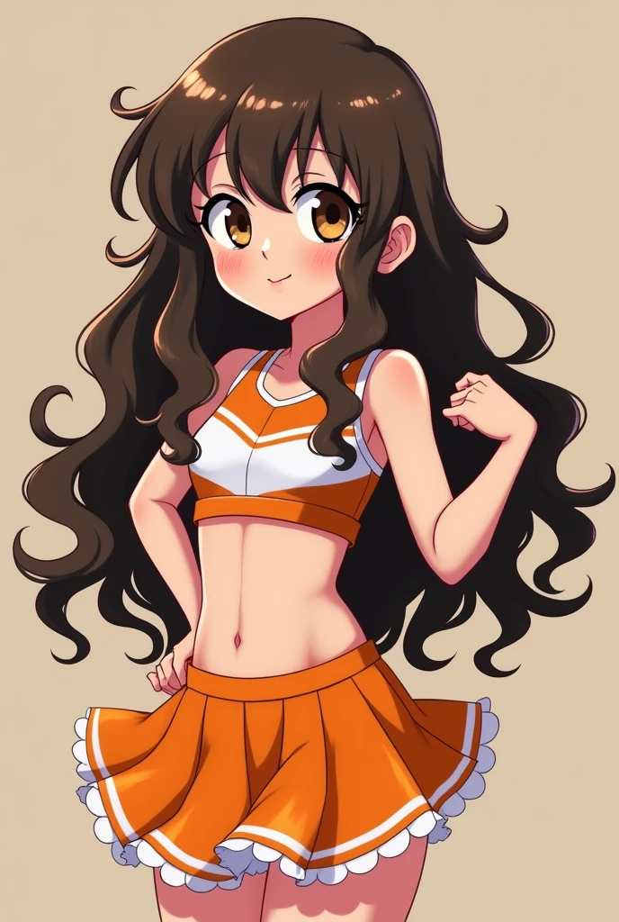 Yuuki Mizuho, One person, alone, Long Hair, hair band, Brown Hair, Red eyes, Open your mouth, blush, Lips parted, liar, (cheerleader:1.3), (pleated skirt:1.3),(crop top:1.2), sleeveless shirt, large breasts,(under boob:1.1),miniskirt, thighs,short hair,two side up, hair ornament, holding pom poms,(panties,cameltoe:1.1),smile,open mouth,(dancing,outdoors:1.3), Dynamic Angle, retro artstyle, 1990s (style), expensive quality, very_expensive_solve, big_file size, Full Color,(Accurate fingertips, Browse 4, Thumb 1), nsfw,