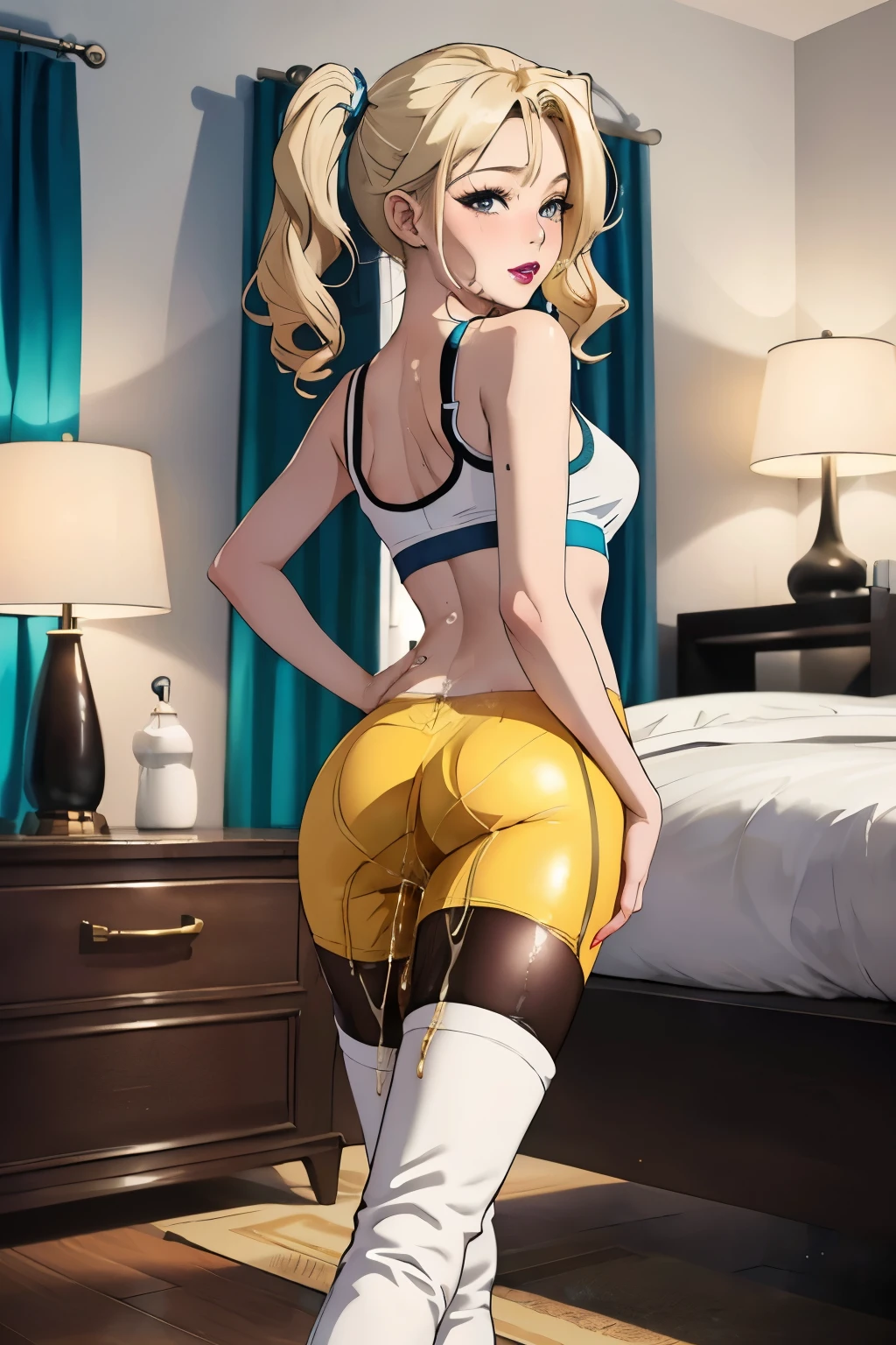 1chica, rias gremory, desnuda, anime, high school dxd, desnudas, sin bragas, sin sosten, sin ropa, completamente desnudas, de rodillas, Showing the butt to the viewer, vajina expuesta, ano expuesto, pechos expuestos, , ano visible chica 1 piliroja, acostada boca abajo, pelo rojo, ojos azules, 