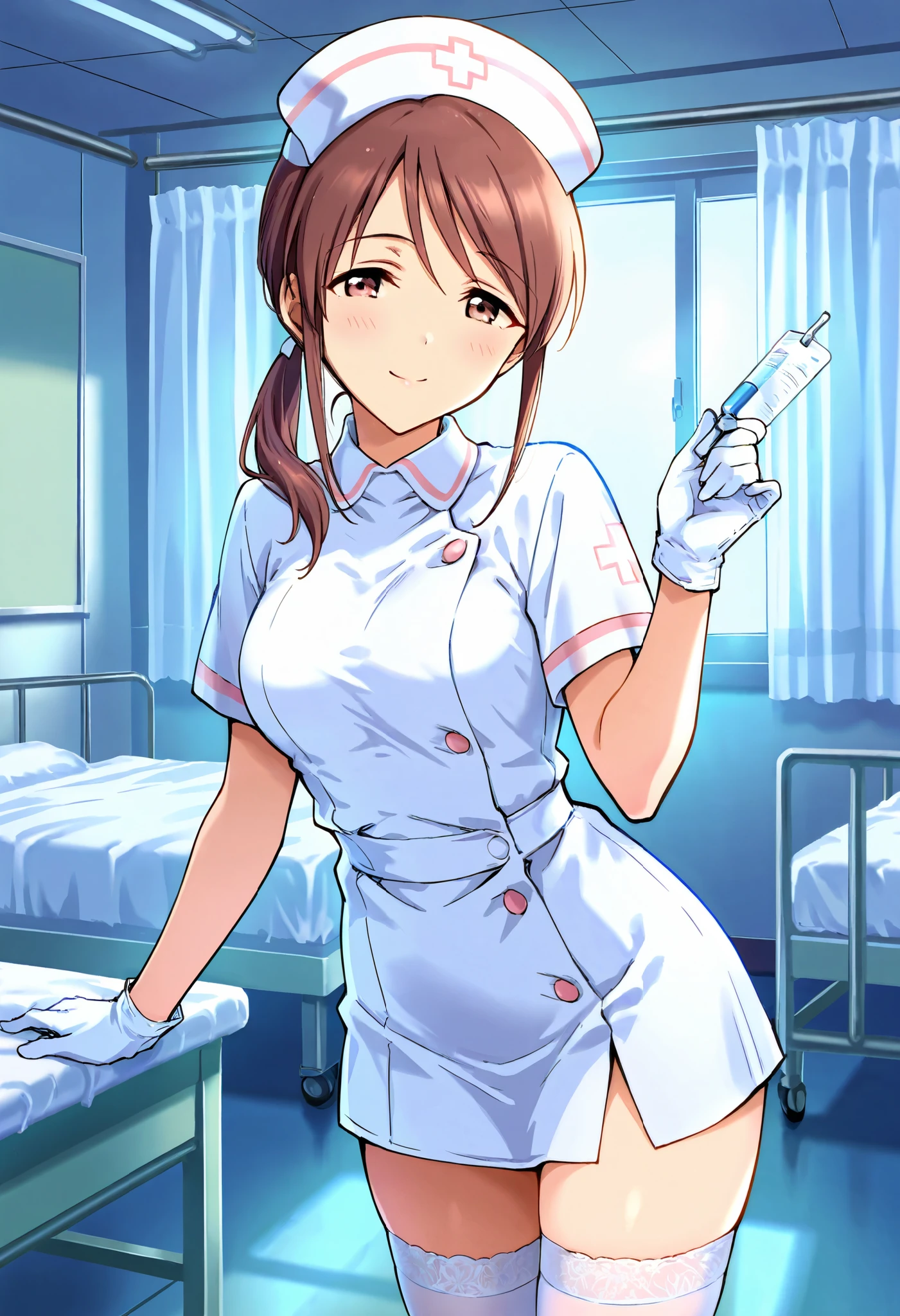 nurse uniform,hospital, latex nurse suit,nurses,busty,elbow gloves,labcoat,dark green hair woman,white eyes , gigantic ,medical instruments,asian nurse,two nurses,speculum,examination room,oversize ,big ass ,strap on, lay on table ,legs spreaded,giving birth,gyno chair , dentist,Milf,latex,green uniform