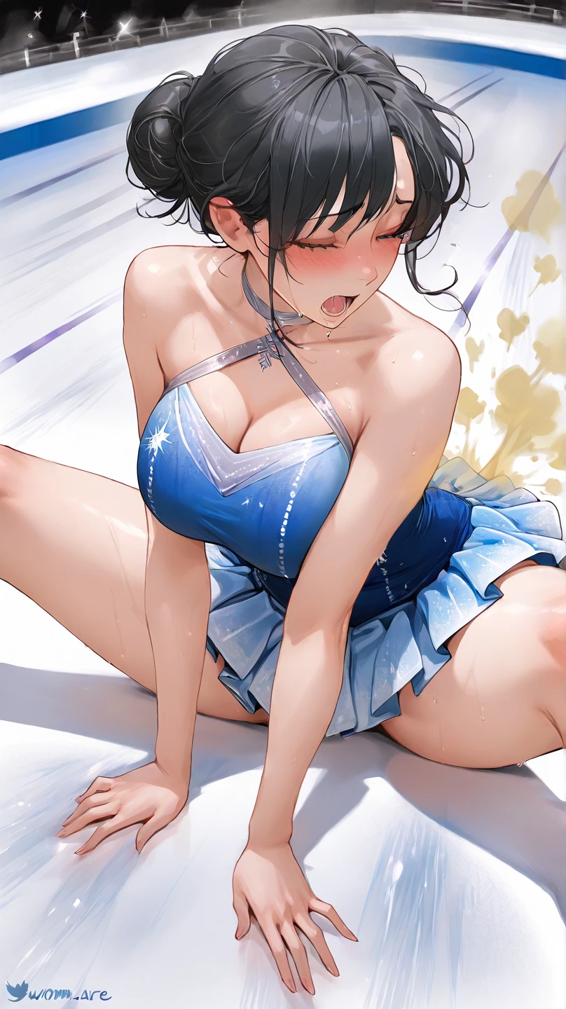 Handsome、blush、Angry face、Big Tits、Huge breasts