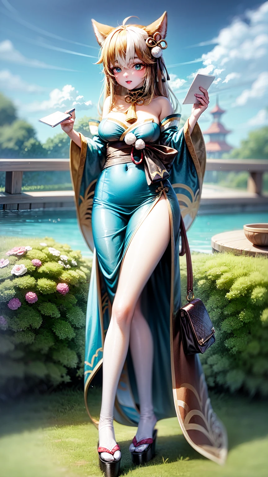 (best quality,4k,8k,highres,masterpiece:1.2),ultra-detailed,(realistic,photorealistic,photo-realistic:1.37),yellow long dress,big hat,witch clothes,beautiful detailed eyes,beautiful detailed lips,extremely detailed eyes and face,longeyelashes,friendly smile,slim body,standing,shy expression,soft lighting,traditional oil painting style,vivid colors,soft pastel color palette