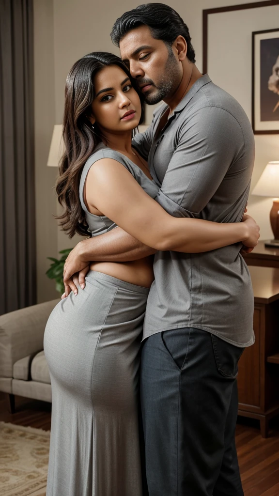 A couple formed for an rich gorgeous American elder man of 66 years old and a cute stunning hot young filipina girl of 19 years old, full body