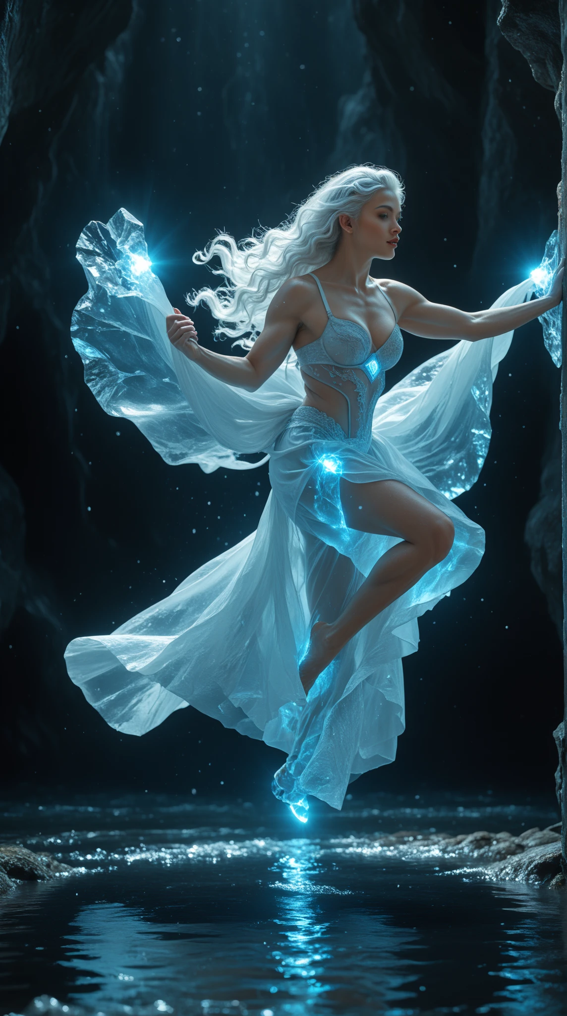 Spiderlantern beautiful woman,with mask ,flying in space, with his power ring shining,perfect body, beautiful eyes