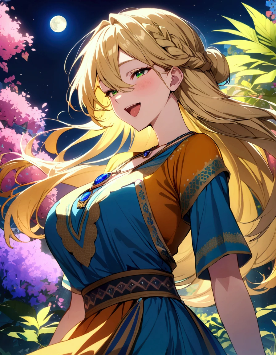 Masterpiece
(woman,The facial expression is accurate,Anime style face,greenish blue eyes )
Shooting stars flowing at night
((((grassland))))
((((Sitting:1.5))))
((((Looking at the night sky))))
8k((((high school girl))))
8k(((((Wavy, Gracefully running down my shoulders、Wavy blonde hair that flows gently around the face)))))
((Angle from below))
Emphasize the breasts and draw the body