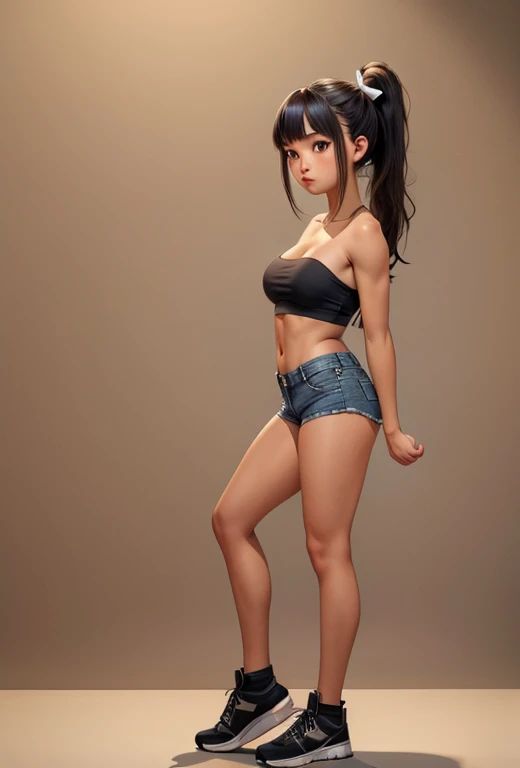 (((Chi-chi))) ((from dragon ball)) (((huge boobies)))(()) (((a girl)))8k,(((complete body lleva ropa)))(((Amazing breasts)))Panas, comely,((Burn)), (((a girl))) 8k, everything hyper-realistic, like an unreal engine ray tracing rendering ((hyperrealistic human style)),(((Empty dark background))). everything hyper-realistic, like an unreal engine ray tracing rendering estilo humano realista ,(((Empty dark background)))., softly-lit, Intimate and exquisite details, sharp focus, intrincately detailed, rewarded photography, small spotlight, low-contrast, High- sharpness, facial-symmetry, Depth of field, cinematic background, unreal engine rendering, center image, dream like, softly-lit, intimate, imagen de complete body ,complete body,((busty)),((shapely legs)) ((ecchi perfect POV from front , lace , blue pyjamas ))((huge perky breasts, deep cleavage)) ((looking back, backside, POV from back))