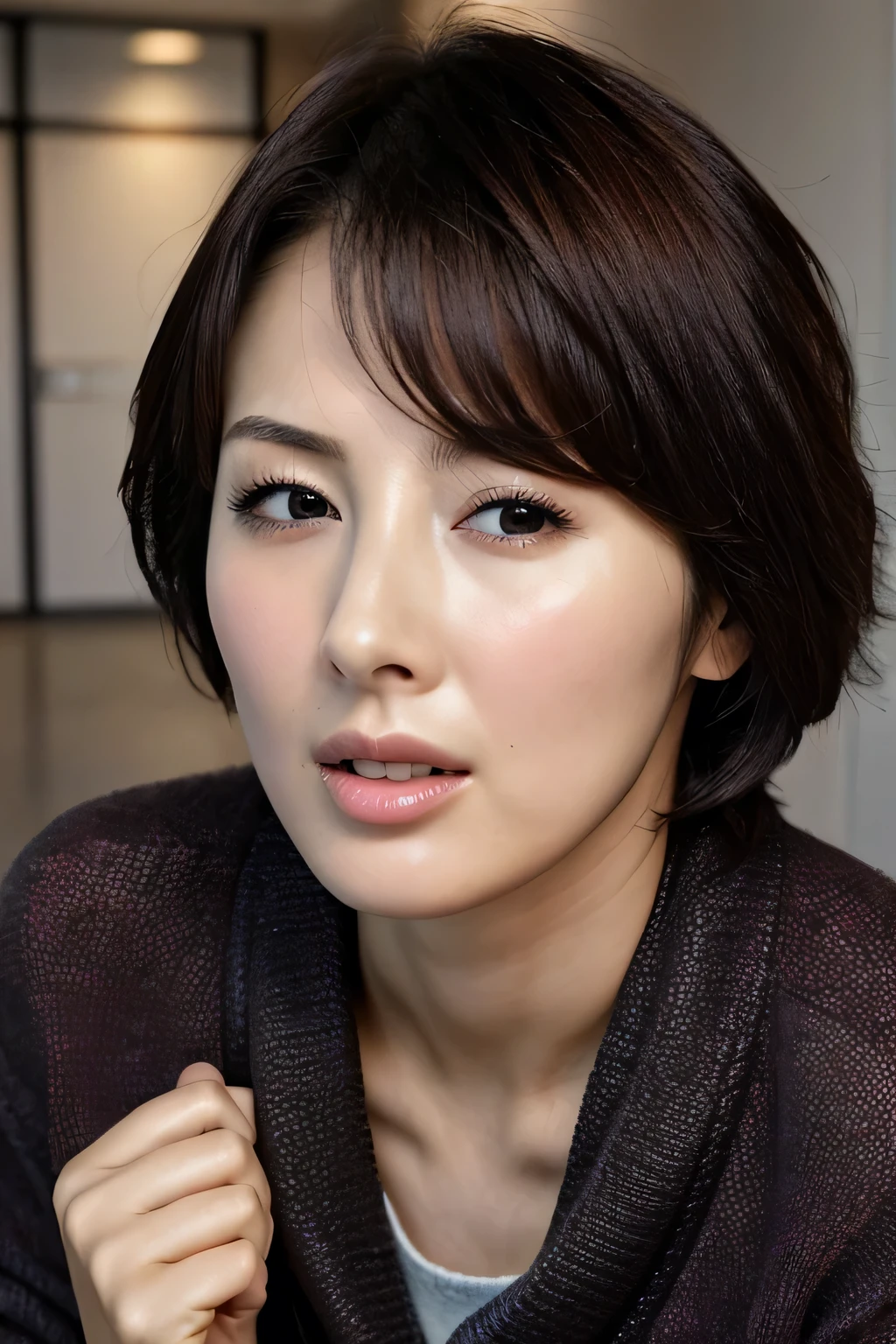 beautiful Japanese actress full of sexual desire、 1 girl,Flying debris,, Award-winning pics, tall Highly detailed , focus on face , big double eyes( woman with her mouth open and her eyes closed ), 1、 black hair 、 shiny skin、((( I don't feel uncomfortable on my face)))、Special Stage, Staircase landing,Outdoor evacuation stage,squats、(( random color open cardigan))、 big breasted 、( Sharp Nose )Frowning performance :1.4,, performance ,Frowning, Lift Your Head 、Sweaty skin, oily skin , hair gathered,squatsting and giving a blowjob,female teacher,Sit in the hallway、squats、50 degree hot room、Sweaty skin、Wet Sheer Fabric ,My face is sweaty , face that endures severe pain 、Screaming face, It's about to take off 。 Open Your Mouth Wide 、,((On top of women,vagina, sex,))(( super real )), Lift Your Head ,Tamsin Egerton,((( I don't feel uncomfortable on my face)))、