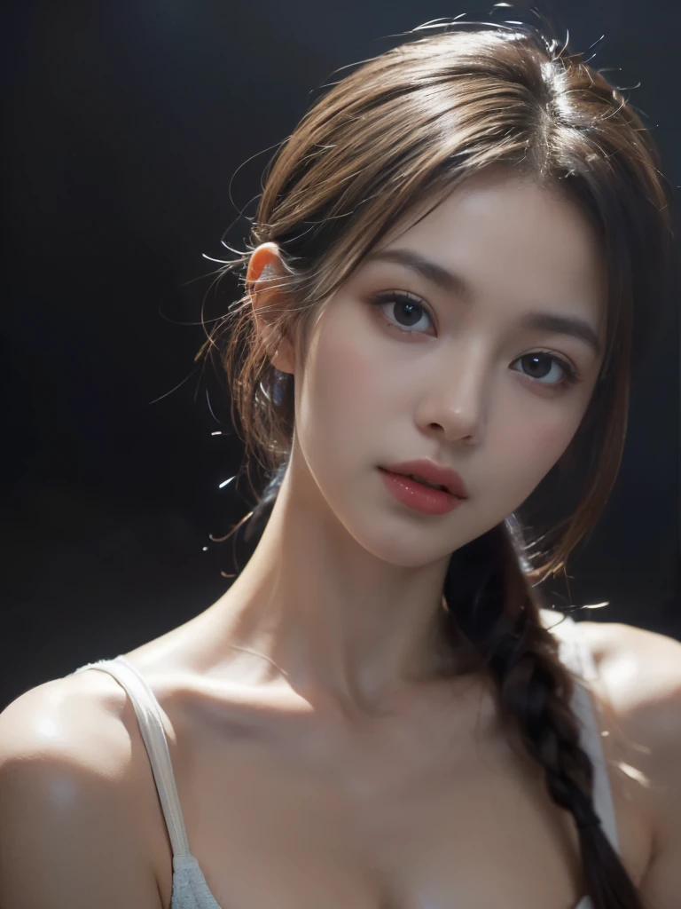 (((( best quality ))))、(((Ultra-precision CG16K wallpaper)))、(((masterpiece)))、((( Very detailed )))、(((Super Extreme Detail)))、1 People ' women、mature woman、24 year old female、((Japanese face))、(( very beautiful face))、((My Shiraishi:1.5))、((Semi long hair:1.3、 blunt bangs ))、(shiny brown hair)、 Beautiful delicate eyes 、brown eyes、Raised an eyebrow、high nose、small nostrils、small mouth、Alluring lips、 beautiful 、(( A woman with c cup size ))、split、 chubby body、((A slim body type))、 Perfect Ratio 、 perfect 、Perfect composition、Beautiful detail shading、Beautiful natural lighting、 Beautiful Detailed Light 、 Very Beautiful Face 、((( High Saturation)))、(((really:1.9)))、((vivid:1.5))、((edge:1.6))、(( beautiful skin ))、((Skin texture))、((reallyな皮膚感))、((( cowboy shot 、femur:1.5)))、((Overhead view:1.8))、((Open mouth and surprised face:1.4))、(eyes looking at me:1.5)、Weekly bedroom、Bright sunshine、Natural light、((( Lie on your back on the bed:1.6)))、(supine position:1.5)、(((Open front shirt_ white clothes、_ white clothes:1.6)))、(( earrings、Wearing a necklace:1.3))、