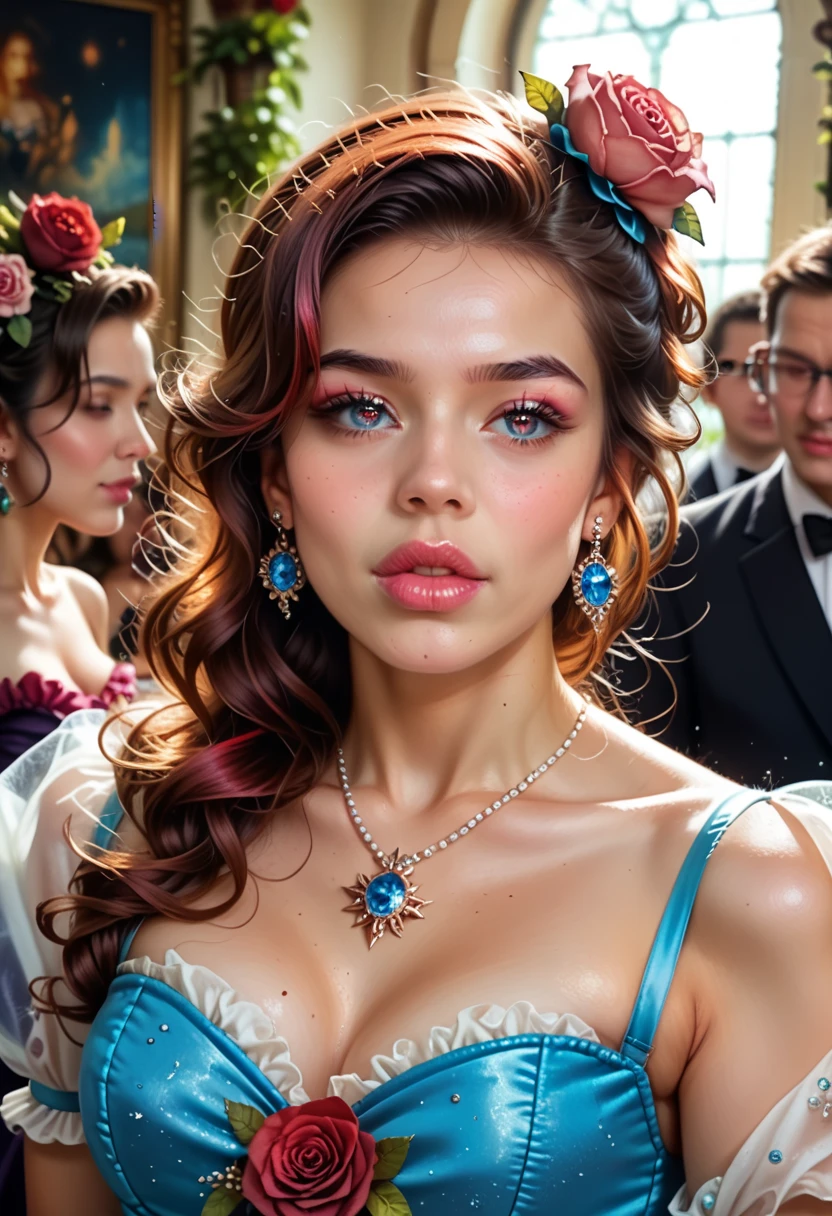 (A cute woman, 25 years old, wearing a sexy Disney outfit, wandering around Disney Land, playful poses, turning her butt to the viewer, best quality, 4k, 8k, highres, masterpiece:1.2, ultra-detailed, realistic, photorealistic, photo-realistic:1.37, HDR, UHD, studio lighting, ultra-fine painting, sharp focus, physically-based rendering, extreme detail description, professional, vivid colors, bokeh, disney, disney style, fantasy, whimsical, colorful, bright, cute, playful, feminine, beautiful detailed eyes, beautiful detailed lips, extremely detailed eyes and face, long eyelashes) show all of her from head to toe