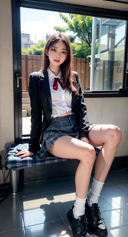 Uruchan-6500-v1.1、(RAW Photos:1.2)、(Photorealistic:1.4)、Beautiful detailed girl、Very detailed目と顔、Beautiful and detailed、unbelievable 、Large file size、Very detailed、High resolution、Very detailed、highest quality、masterpiece、Kemomimi、((Japanese girls high school uniform))、Awareness-raising、Very detailed、CG、8k wallpaper、growing up、finely、masterpiece、highest quality、Highly detailed CG uniform 8K wallpaper、 The light shines on your face、Cinema Lighting、1 girl、16 years old、((Dynamic pose)))、(Panties are black string panties:1.2)、(Sitting with knees raised and legs bent in an M-shape.))classroom、In town