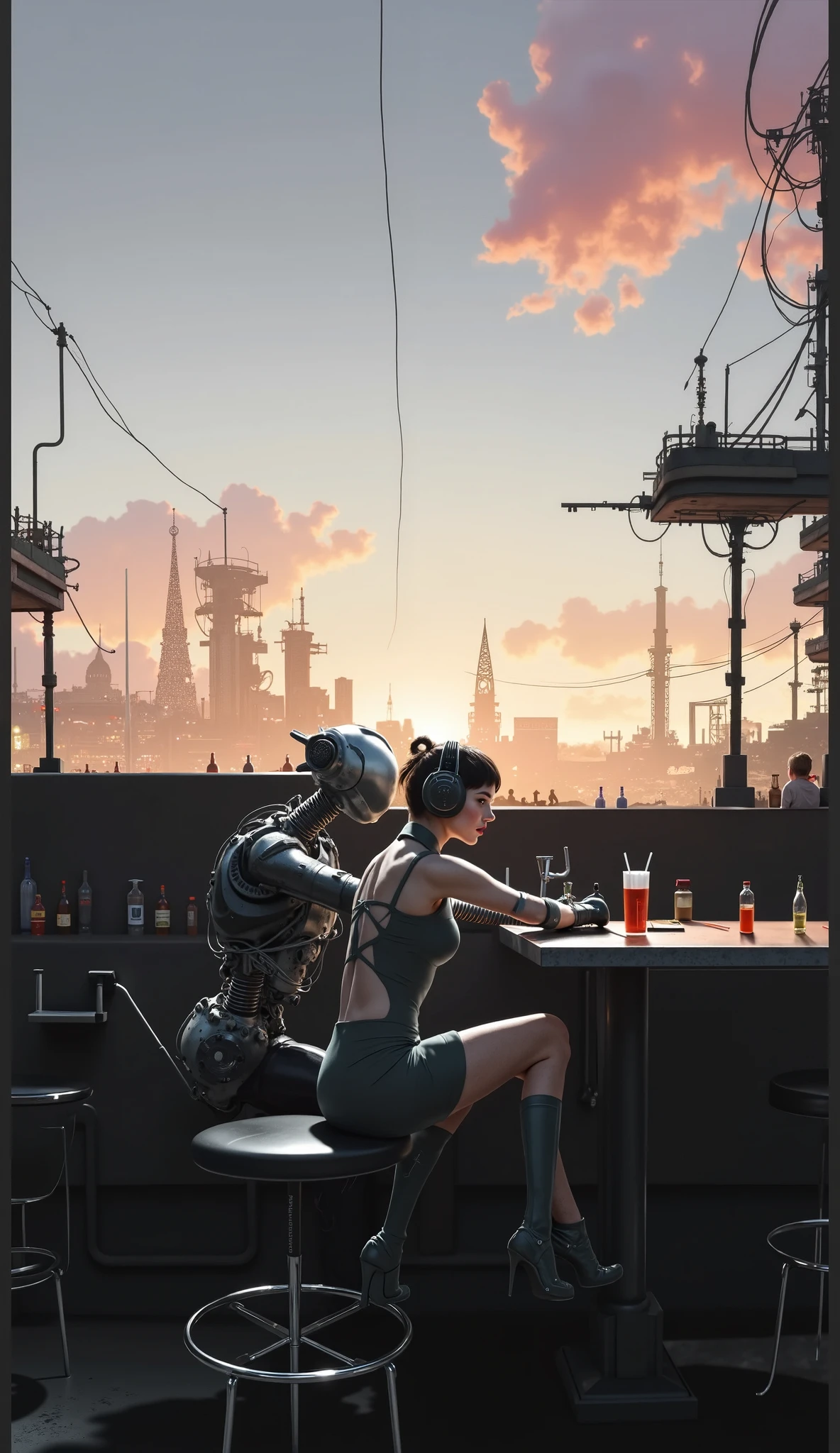 <lora:Xenomechanical World:0.25> xenomechanicalworld people-on-a-date autumn-colors (Biomechanical-style-:1.3) Blend-of-organic-and-mechanical-elements futuristic cybernetic detailed intricate (autumn raining:1.3) romantic-rooftop-restaurant-at-twilight soft-lighting fantastic-colorful (masterpiece:1.2) ultra-detailed (best-quality) illustration <lora:tangbohu-detailer_1.0:1> <lora:sharpen-soften:-0.5> <lora:realistic:0.1> <lora:kittew_v0.1:0.4>
