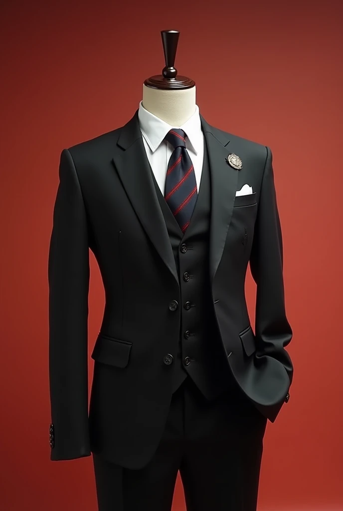 Original skull in suit and tie illustration 