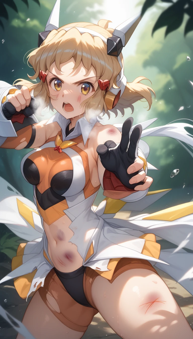 masterpiece, best quality, 1girl, cowboy shot, solo, orange_heart