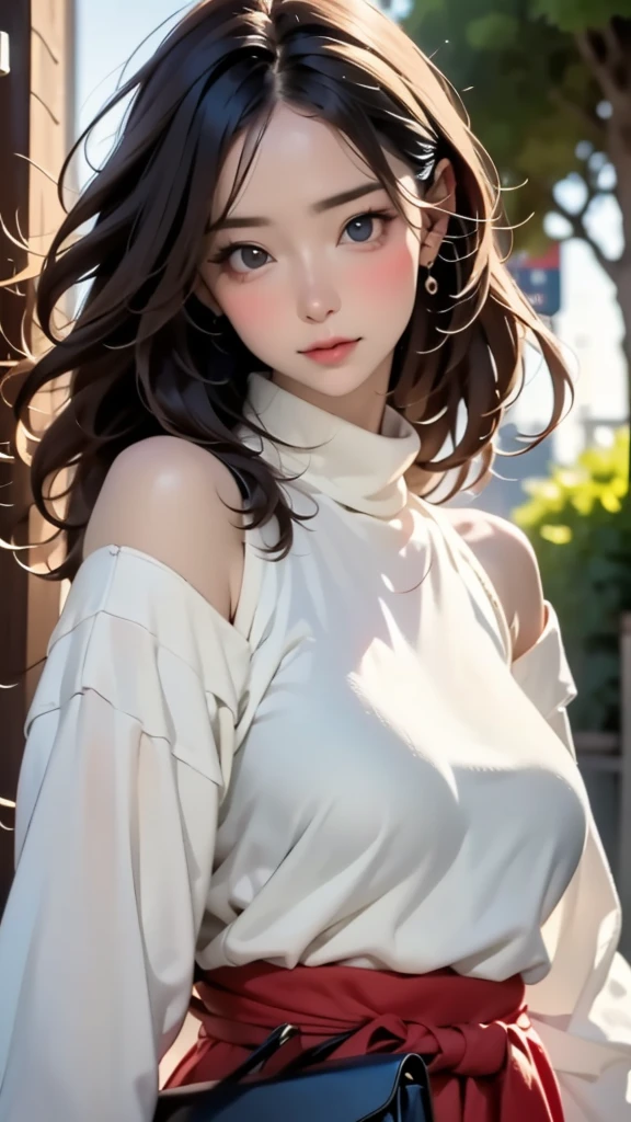 Best quality, masterpiece, ultra high res, (photorealistic:1.4), raw photo, 1girl, off shoulder
