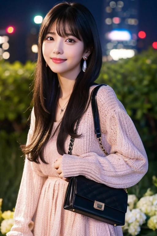 masterpiece, photorealistic, cute girl, mall, crowded, highleg, panties, pink laced, wearing edgPO pullover, black hair detailed, high quality