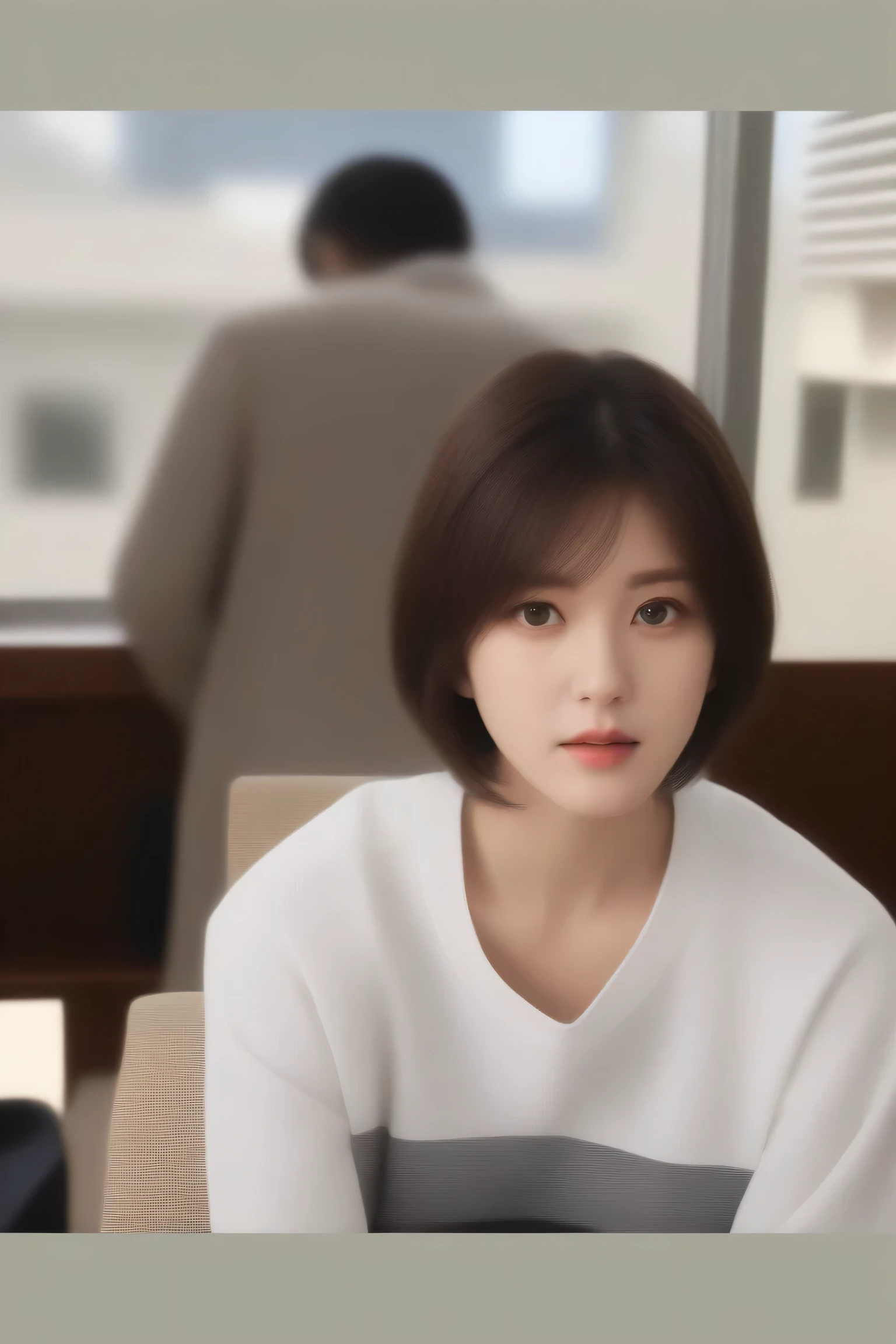 8k, Ultra-high resolution, Highest quality, masterpiece, photograph by trisection method,Surreal, photograph, 1 Girl, (:1.3), pretty girl, Cute Face, Beautiful eyes in every detail, Detailed in fine detail,masterpiece,One Girl:1.2, Japan Female Announcer,extream close up,sad,streaming tears,Black short hair,Messy hair,(Nun's clothing:1.3),(Portraiture of a beautiful young girl in the Impressionist style), (Gray background:1.3),(Impressionist light and colour),prayer,Realistic Skin, Perfect and beautiful face ,Flawless and Cute Face, Skin with attention to detail, Perfect limbs、Narrow waist,Looking at the audience、beauty,Long neck, clavicle ,(((Ideal body type))),A cup small breasts :2,Portraiture:2,Perfect Anatomy,clear detailed,detailed,Surreal,Light and shadow,spotlight, Short Hair,