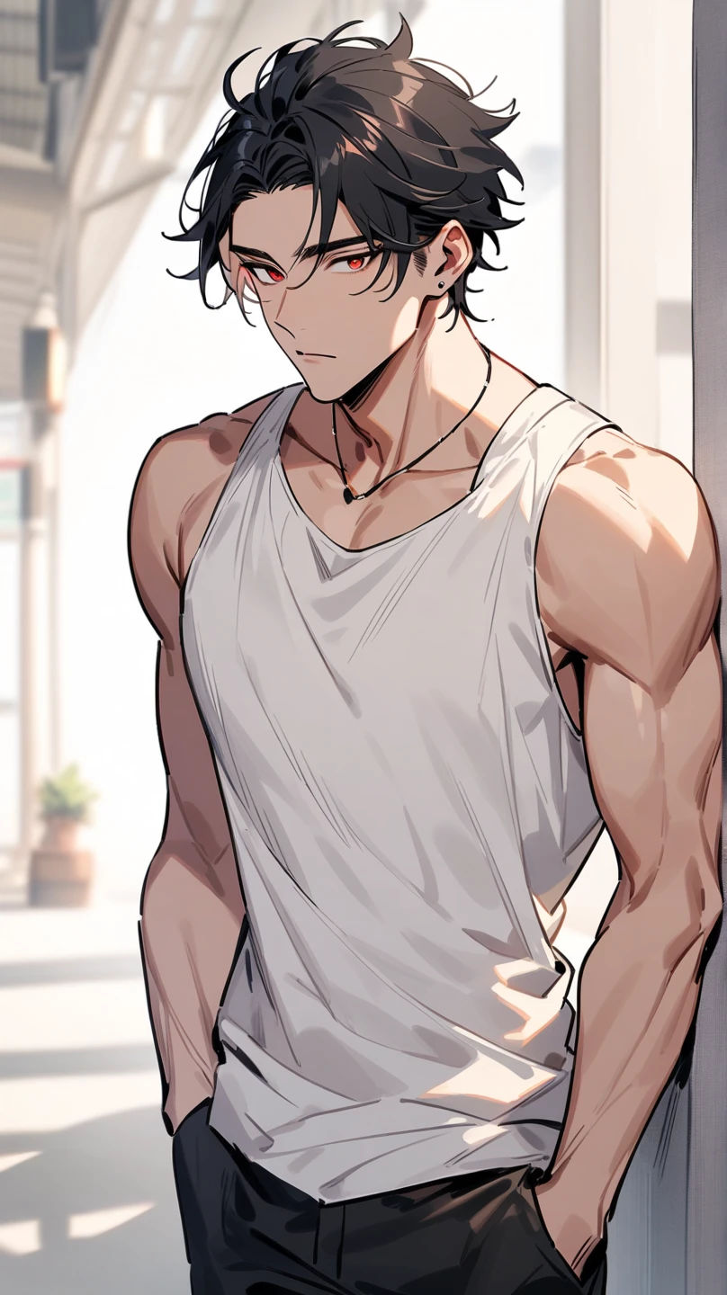 Hot anime man with red hair