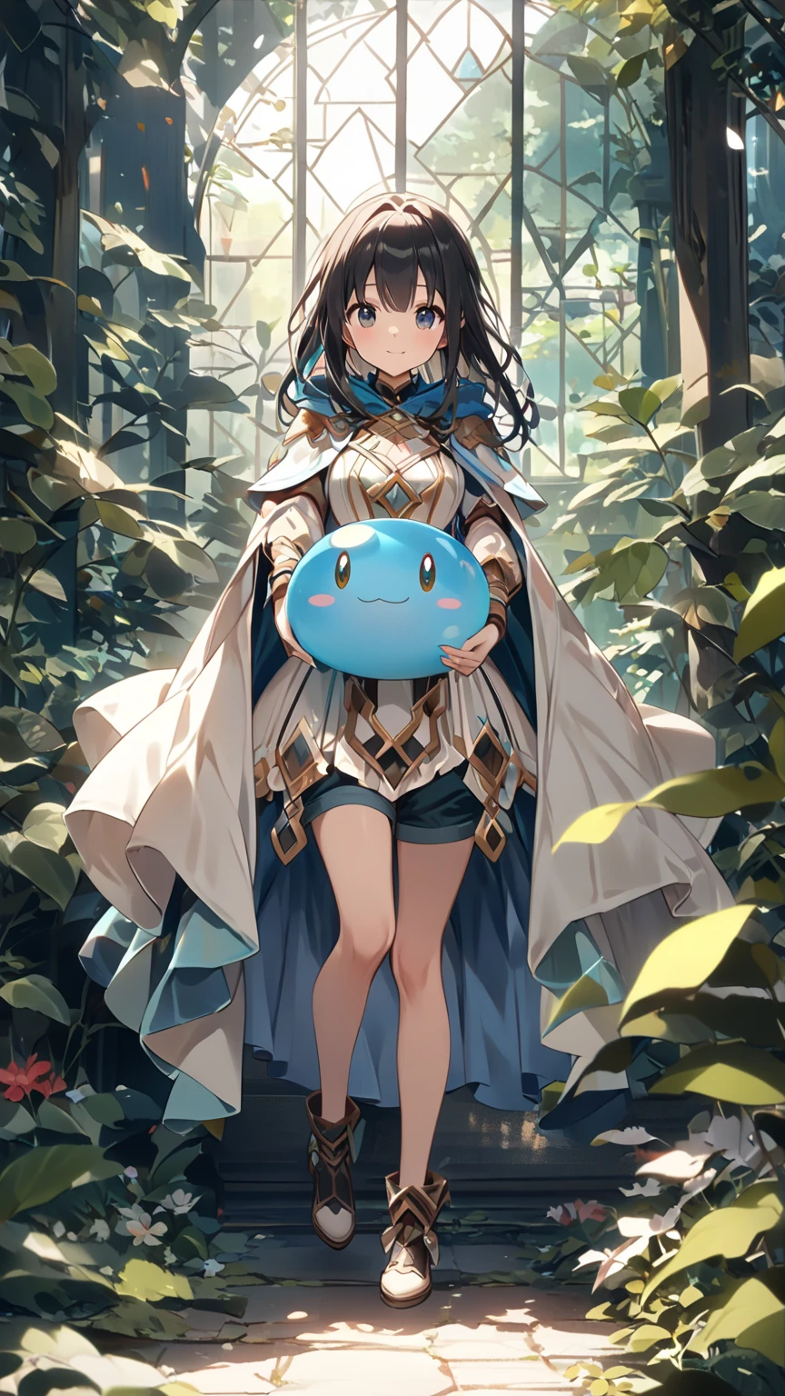 (girl:1.2), (1 person:1.2),(10歳のgirl)、若いgirl、big breasts、 nffsw、shader、highly detailed eyes、Loose and fluffy long hair、brown hair、silky hair、ultra-intricate pupil in eyes、highest quality、bright colors、Bust 100、Mushroom clothes(naked、Many mushrooms covering the body、Numerous mushrooms grow from the body)、Standing picture of the game、Stirring composition、Composition looking up from below、Lift your with your hands、Pose that emphasizes the chest、fold your arms、grinning expression、eyes half closed、empty eyes、open your mouth、evil face、Bullish smile、fold your hands behind your back、Hide your hands、evil smile、whole body、beautiful