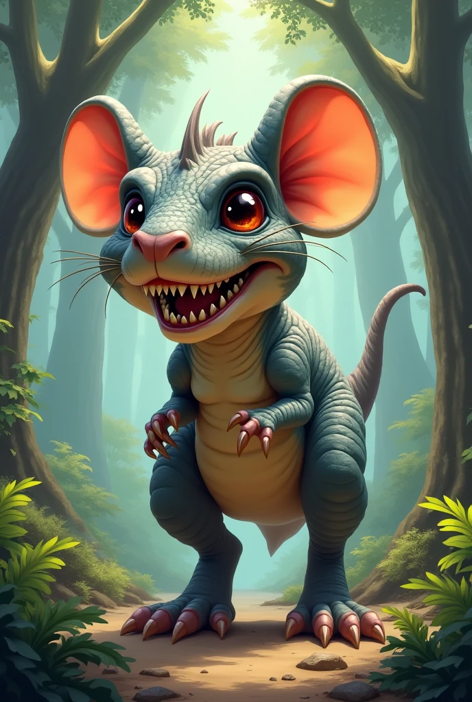 Ratosaurus rex mouse emoji with the body of tyrannosaurus rex emoji style 🐭🦖