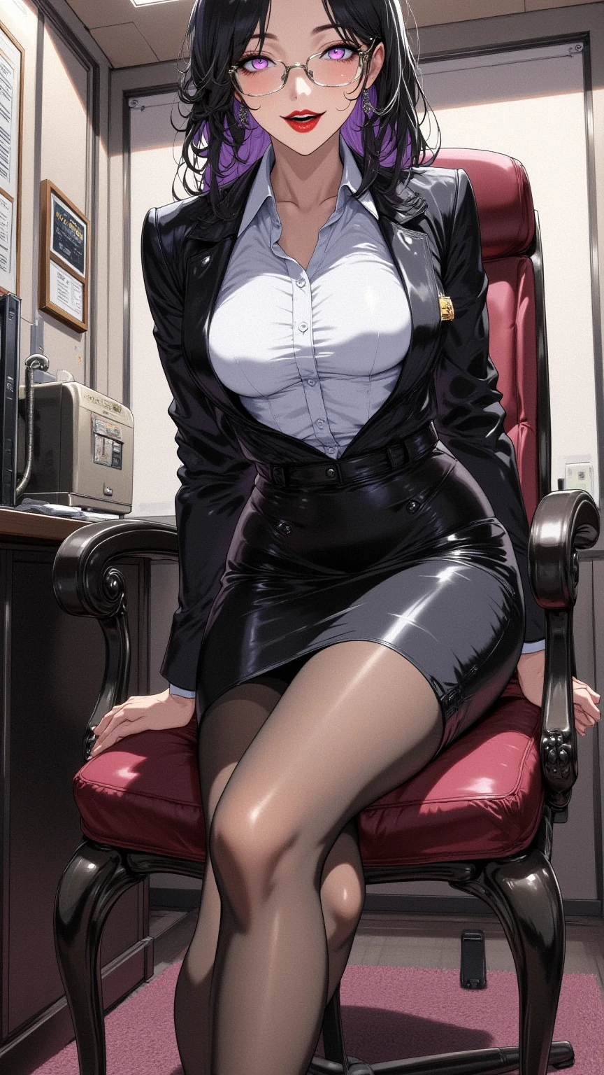 ((super high quality,))((Ultra-high resolution,))(16K,)(super masterpiece,)((Ultra HD ,))(Detailed shading,)Full body photo,One sexy woman,Brown short hair bouncing out,popped Tight collar Yellow shirts,Unbutton your shirt down to your chest,Long sleeve,Cleavage,Black tight skirt,Crescent-shaped earrings,Crescent Necklace,Ecstatic smile,blush,Sweaty,(((Lying in bed:1.8,)))Touching the crotch with hands,